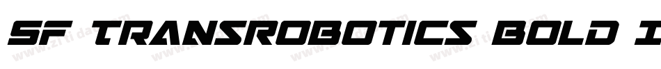 SF TransRobotics Bold Italic字体转换